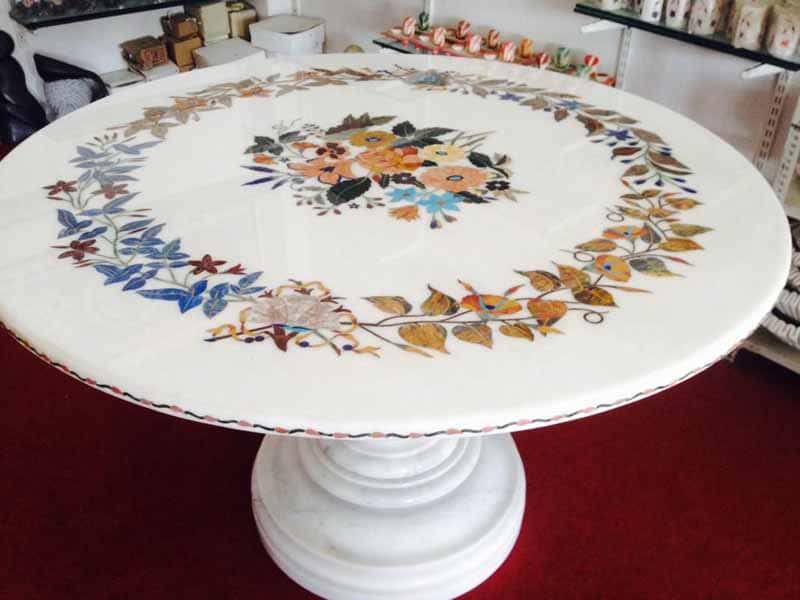 white-natural-marble-stone-table-top-inlay-work