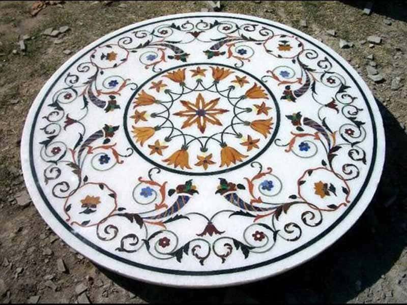 indian-marble-inlay-printed-table-top-dining-work-export