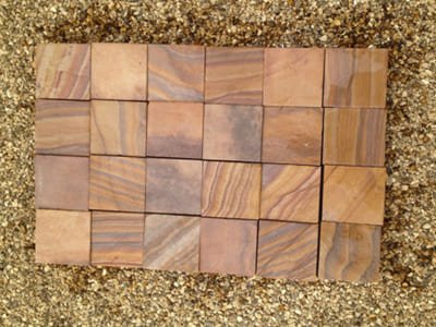 rainbow-sandstone-honed-finish-4-side-machine-cut-cobble-stones-garden-pavement-decorative-products-exporter-supplier-manufacturer-trader