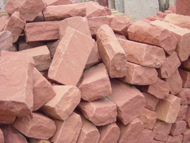 agra-red-sandstone-wall-cobbles-natural-finish-stones-manufacturer-supplier-exporter-trader-wholesaler