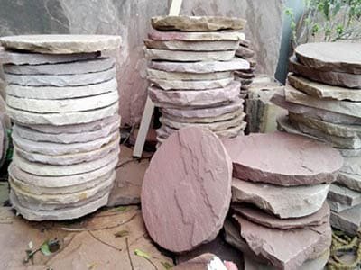 modak-color-sandstone-stepping-stones-exporter-supplier-trader